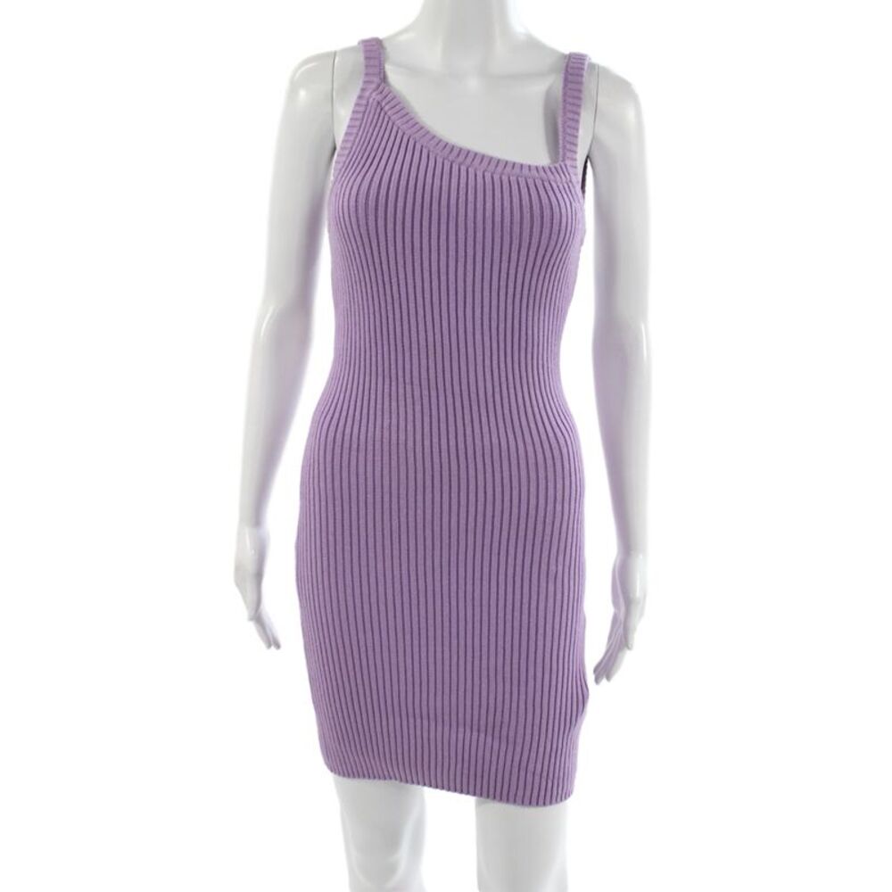 Michael Costello x Revolve Women Purple One Shoulder Bodycon Mini Dress Size S